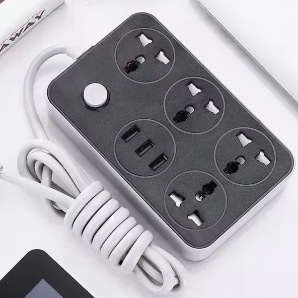 bc369428244741b710d7cd4d5627dc36.webp Extension Electric socket 6 Power Socket Extension wire USB Ports