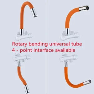 Universal Faucet Extension Extender 360 Free Bending Flexible Hose Water Tap Extension Hose