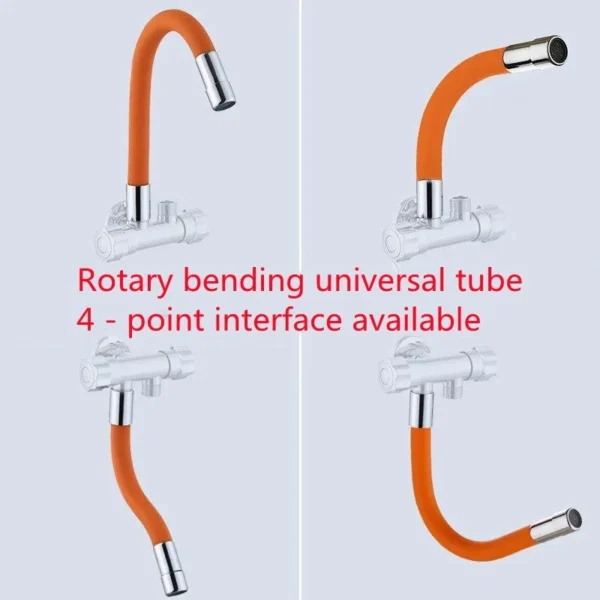 Universal Faucet Extension Extender 360 Free Bending Flexible Hose Water Tap Extension Hose
