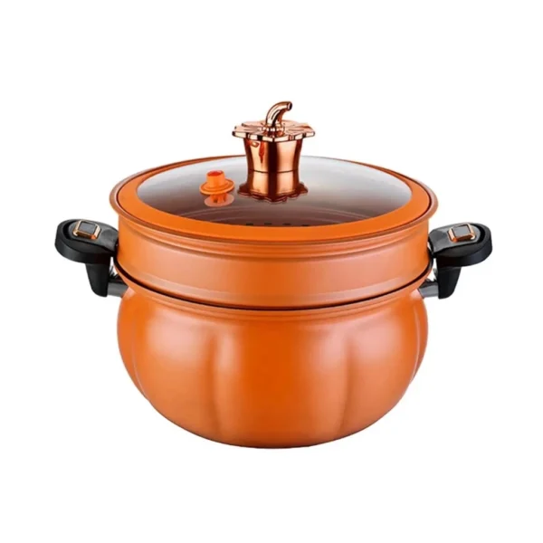 Micro Pressure Pumpkin Pot Non Stick Pot Pumpkin Style Multifunction Stew Pot Cooking Pot