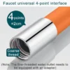 Universal Faucet Extension Extender 360 Free Bending Flexible Hose Water Tap Extension Hose