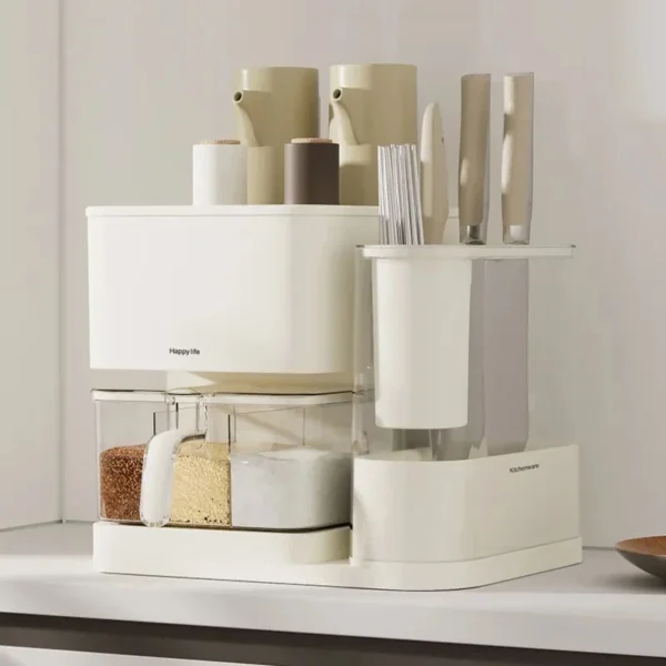 Multi-Functional Dustproof Moisture-Proof Spice Rack Large Capacity