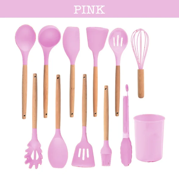 Household Silicone Utensils Set 12 Pcs