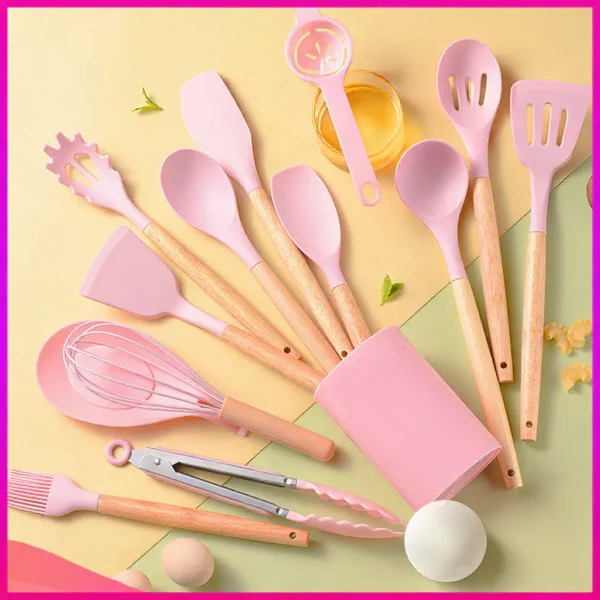 Household Silicone Utensils Set 12 Pcs